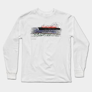 Narrowboat under bridge Long Sleeve T-Shirt